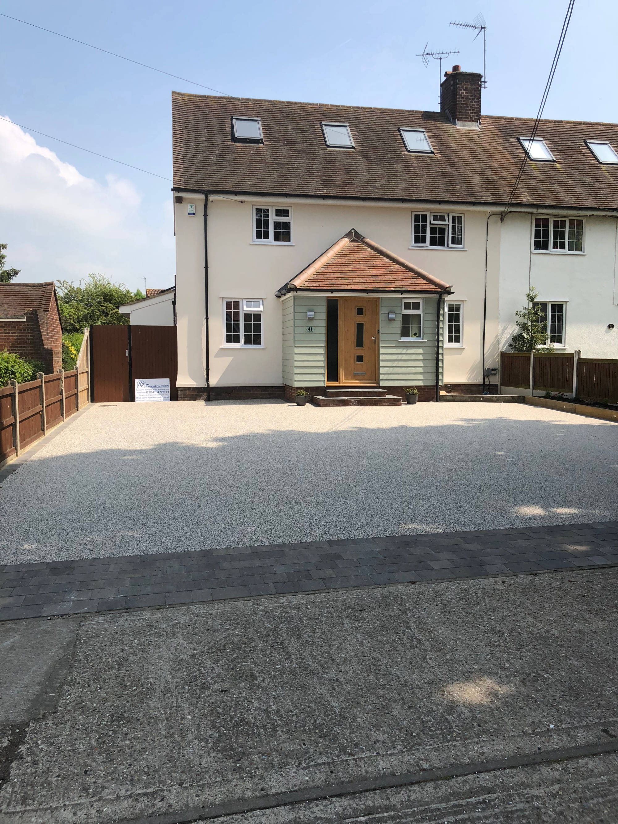 Resinbound driveway by RP Construction Ltd Chelmsford, Essex